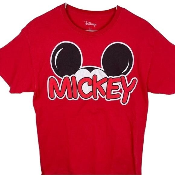 Disney Other - Disney Mickey Ears Red Short Sleeve T-shirt Size Medium